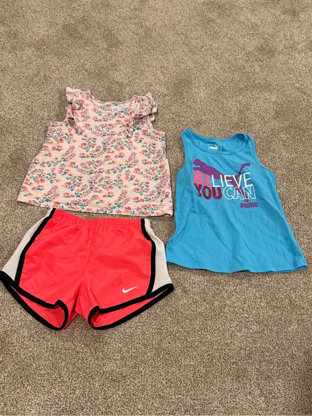 Girls Tanks + Nike Shorts Bundle. Puma, Bailey Lane, and Nike